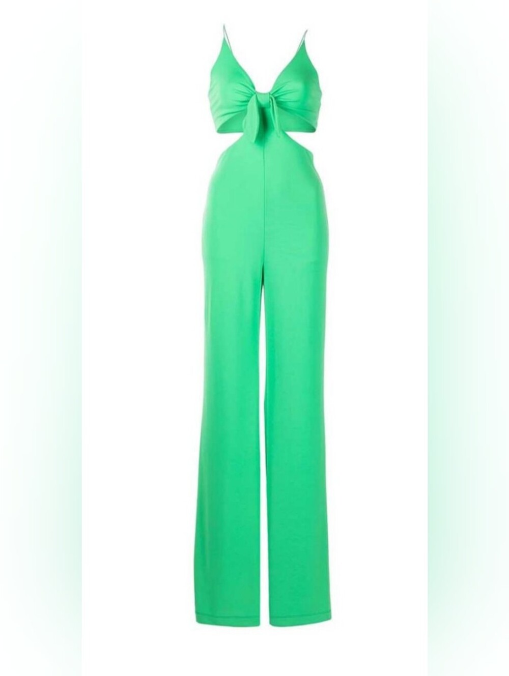 Alice + Olivia Havana Cut-Out V-Neck Jumpsuit, Green, size 4  $395